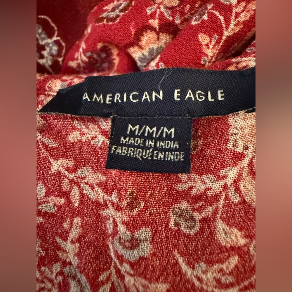 American Eagle Red Long Sleeve Dress *GREAT USED CONDITION* - Picture 11 of 11